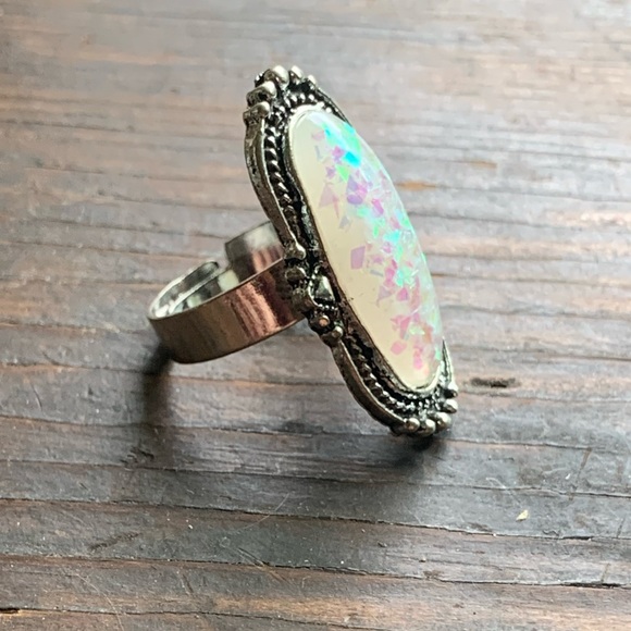 ✨NWT✨Large Opal Sterling Silver Ring - Picture 2 of 9